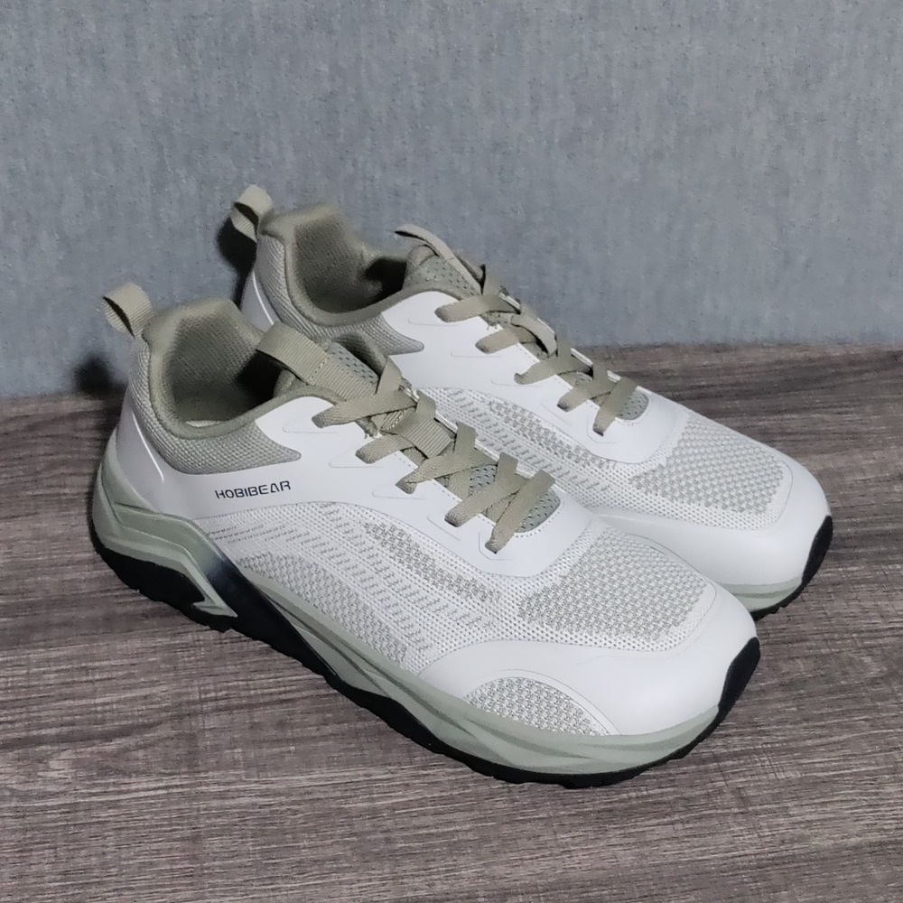 HOBIBEAR Men's Running Shoes Wide Toe Box Zero Drop Sneakers Size 11 WIDE Beige - Picture 8 of 12